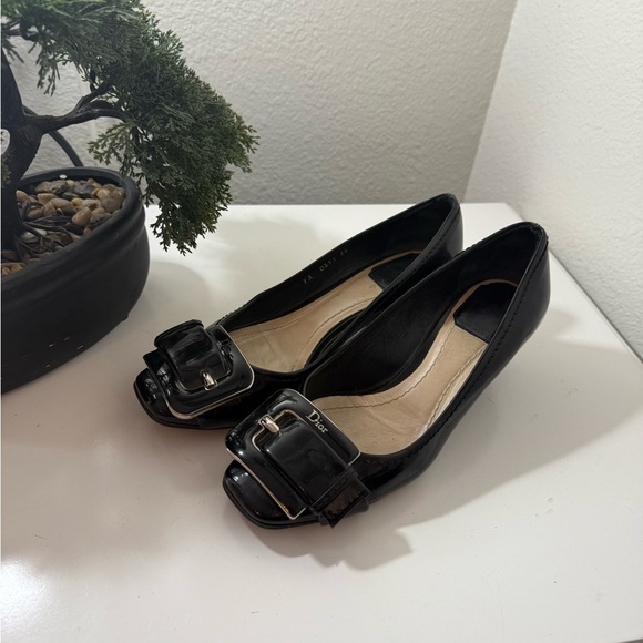 Dior Black Patent Leather Flats - Picture 6 of 7